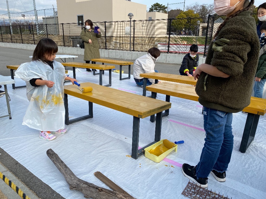 塗り直しの様子