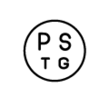 ガス事業法により表示される丸型のPSTGマーク
