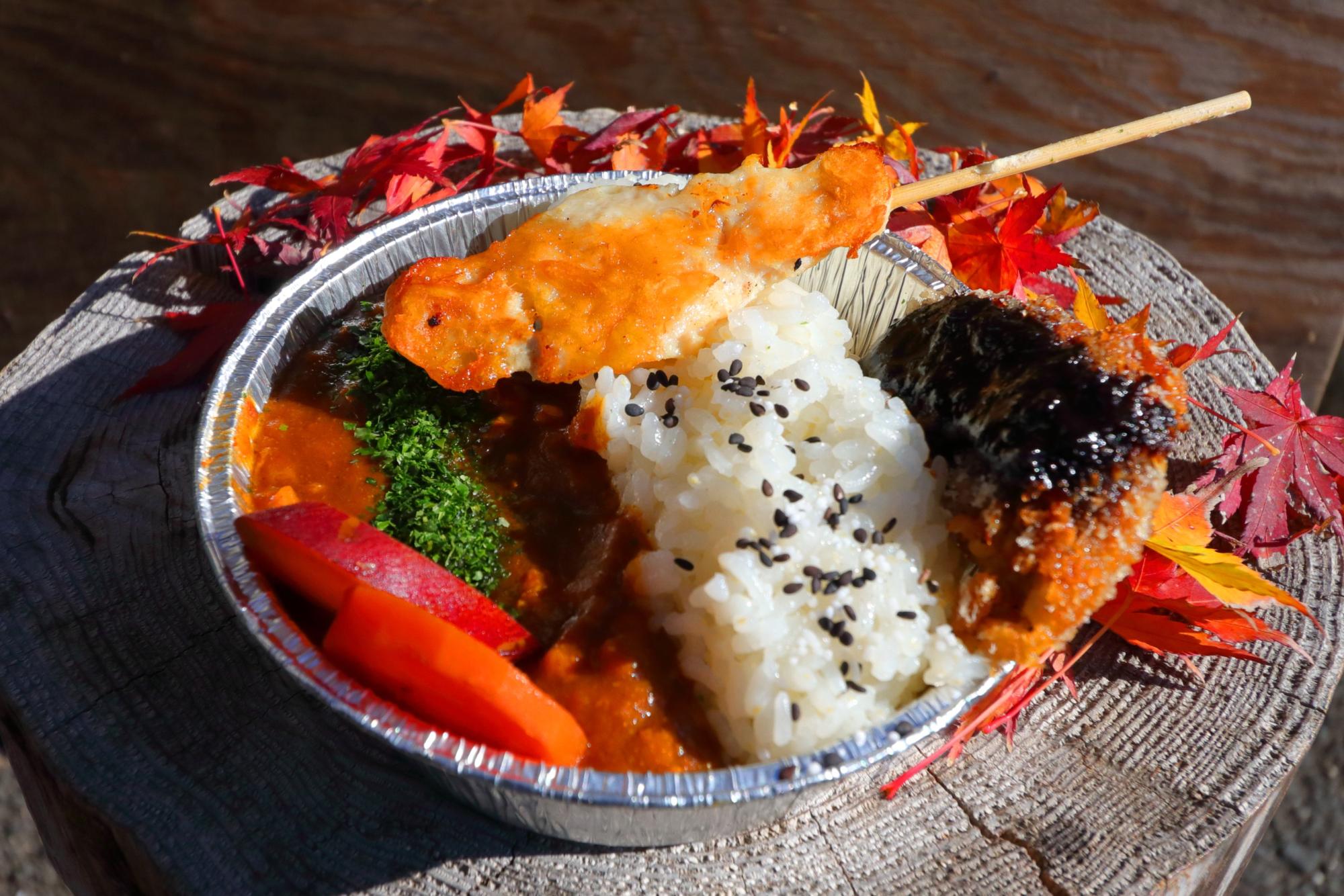 見山の郷の安威川ダムカレー