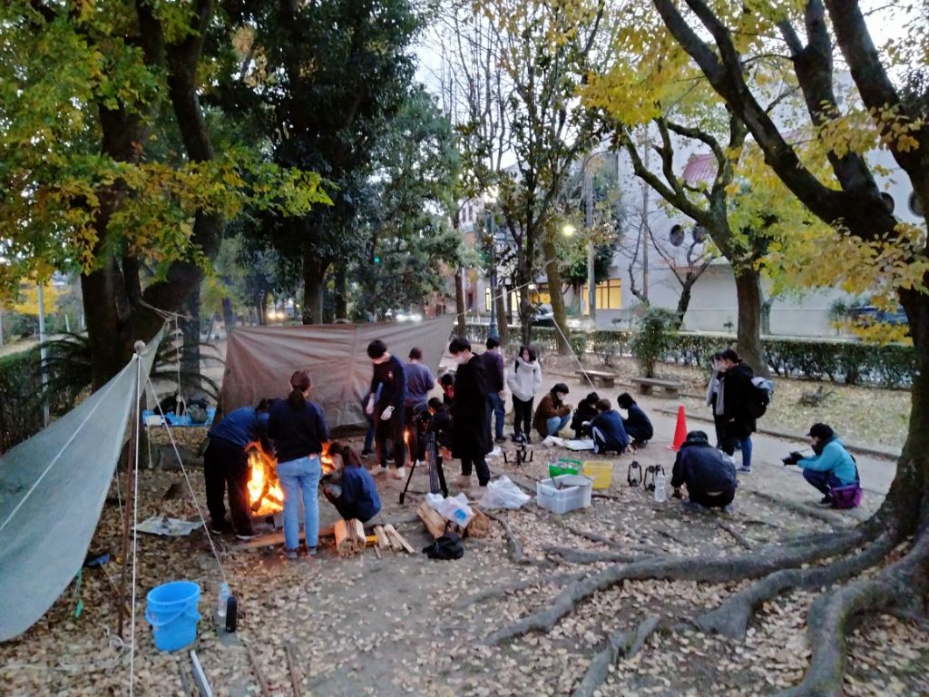 仮設かまど