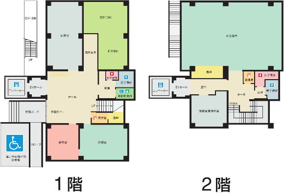 見山公民館の平面図