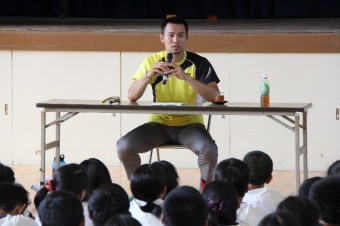 荒川選手の講演