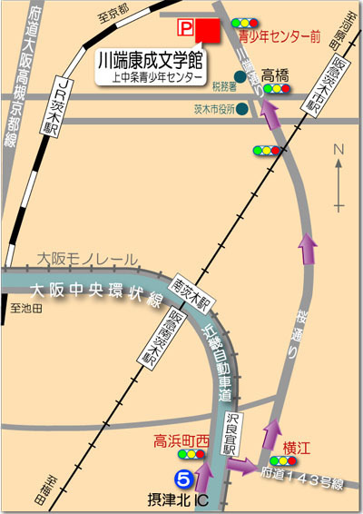 近畿自動車道よりの地図