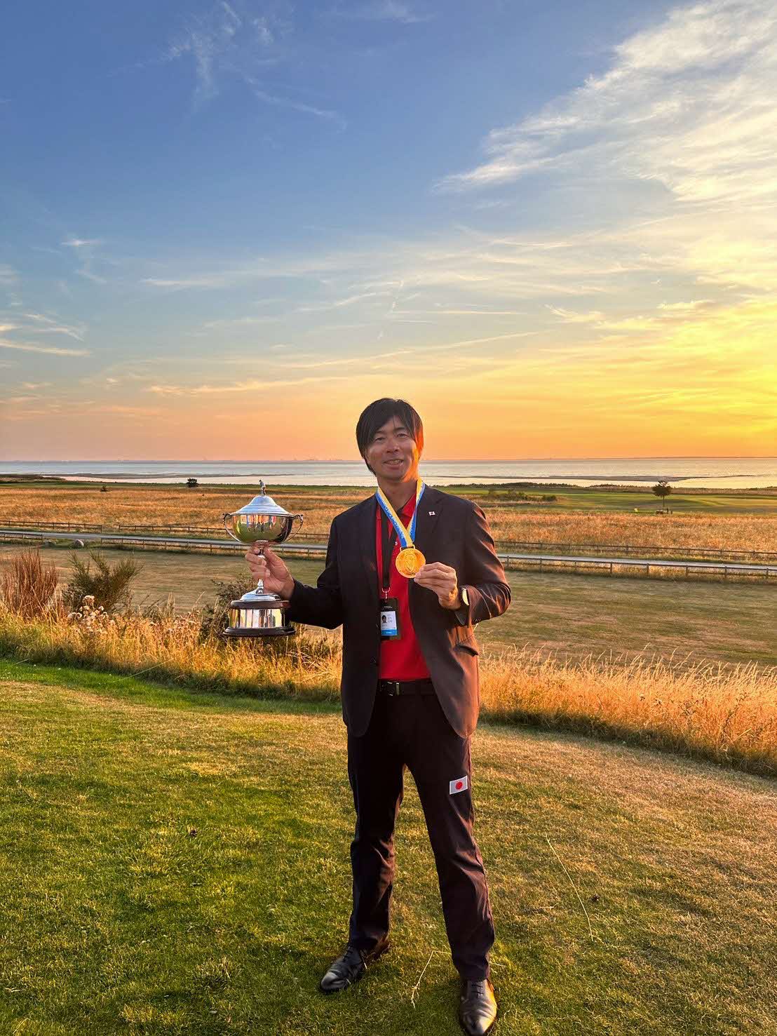 世界デフゴルフ選手権で優勝した岩崎選手