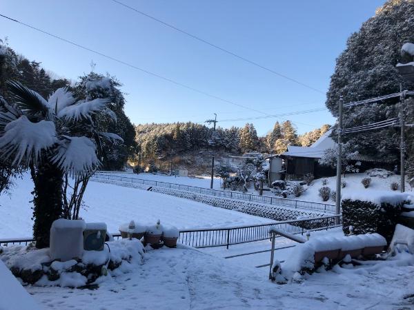 銭原の雪景色