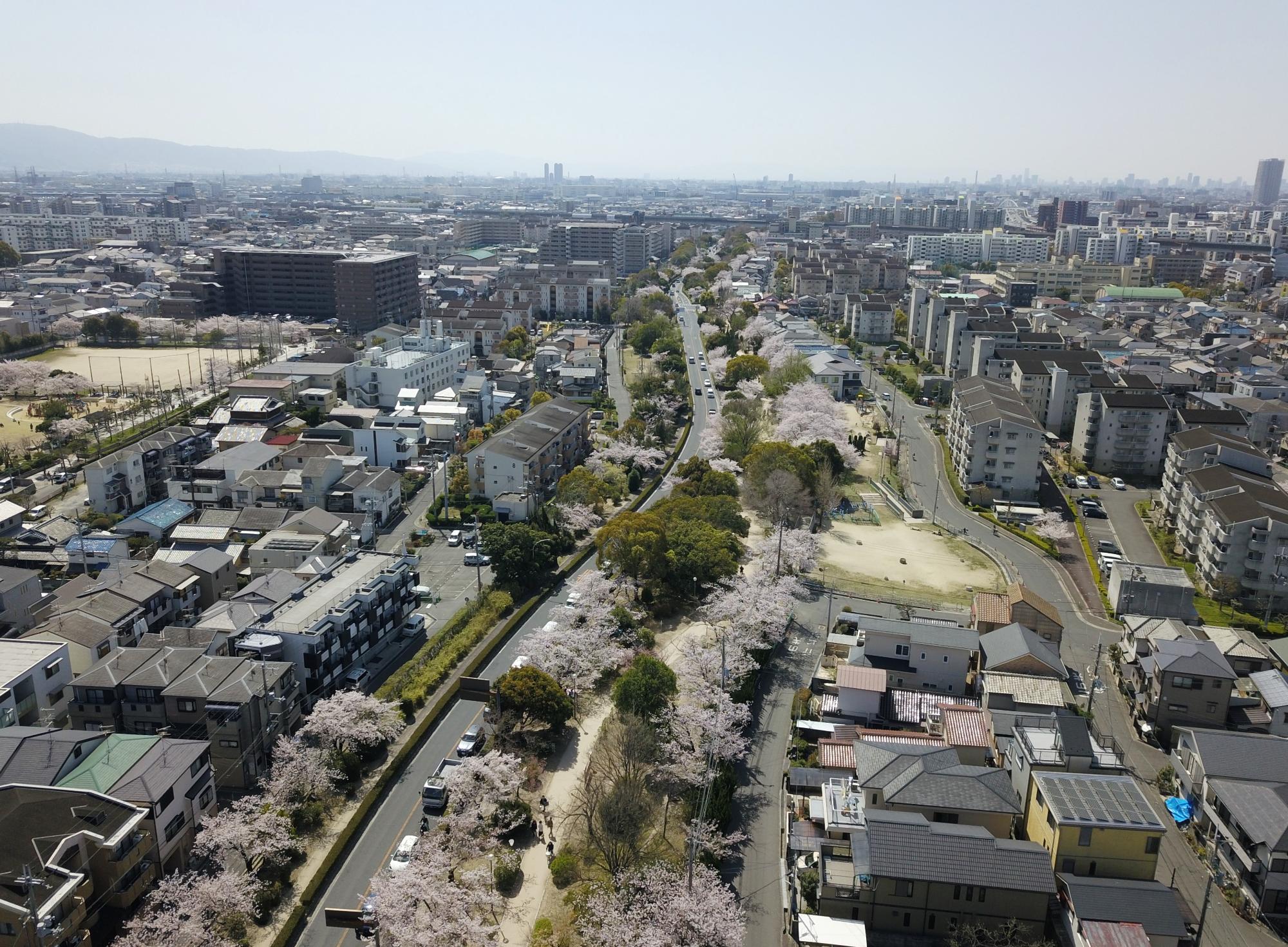 元茨木川緑地（空撮）