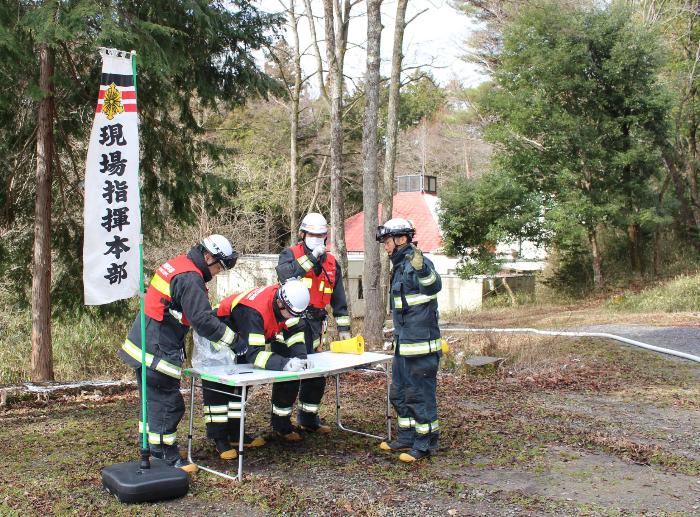 指揮本部と先着隊隊長