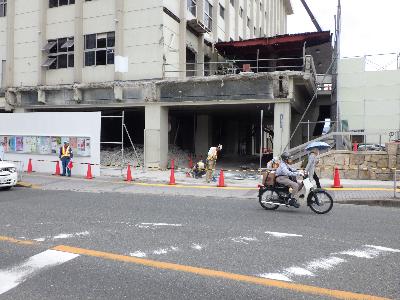 通路撤去後