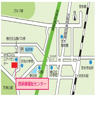 西保健福祉センターの地図