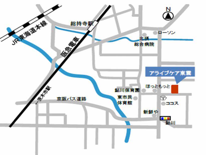 うたごえ喫茶「夕やけ小やけ」地図