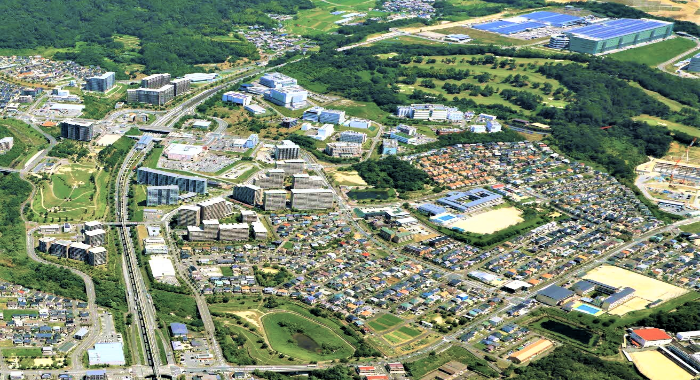 あさぎ地区航空写真