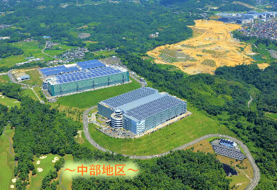 中部地区企業航空写真