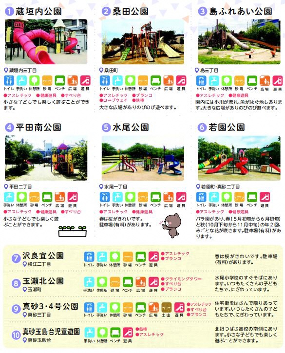 南ブロックの公園