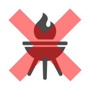 火の使用は禁止