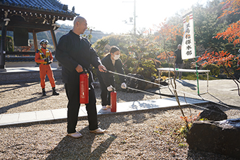 初期消火の様子