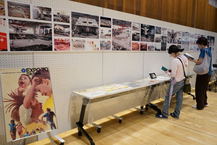 大阪万博お祭り広場再現イベントの展示