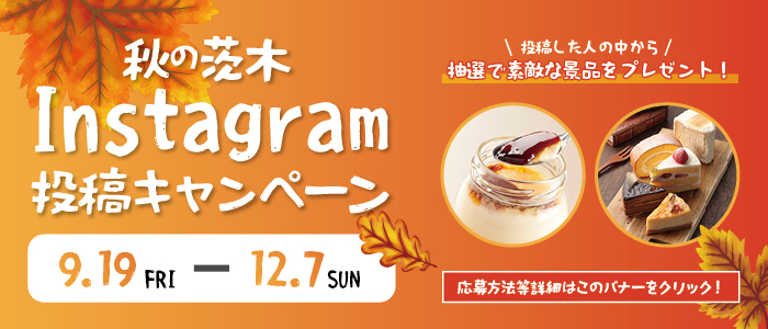 秋の茨木Instagram投稿キャンペーン