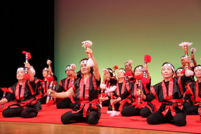 銭太鼓演奏の様子の画像